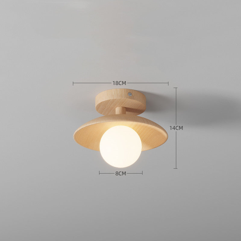 Nøordka Light Ceiling Light Fixtures Simple Personality Log Wind Flush-Mount Ceiling Light