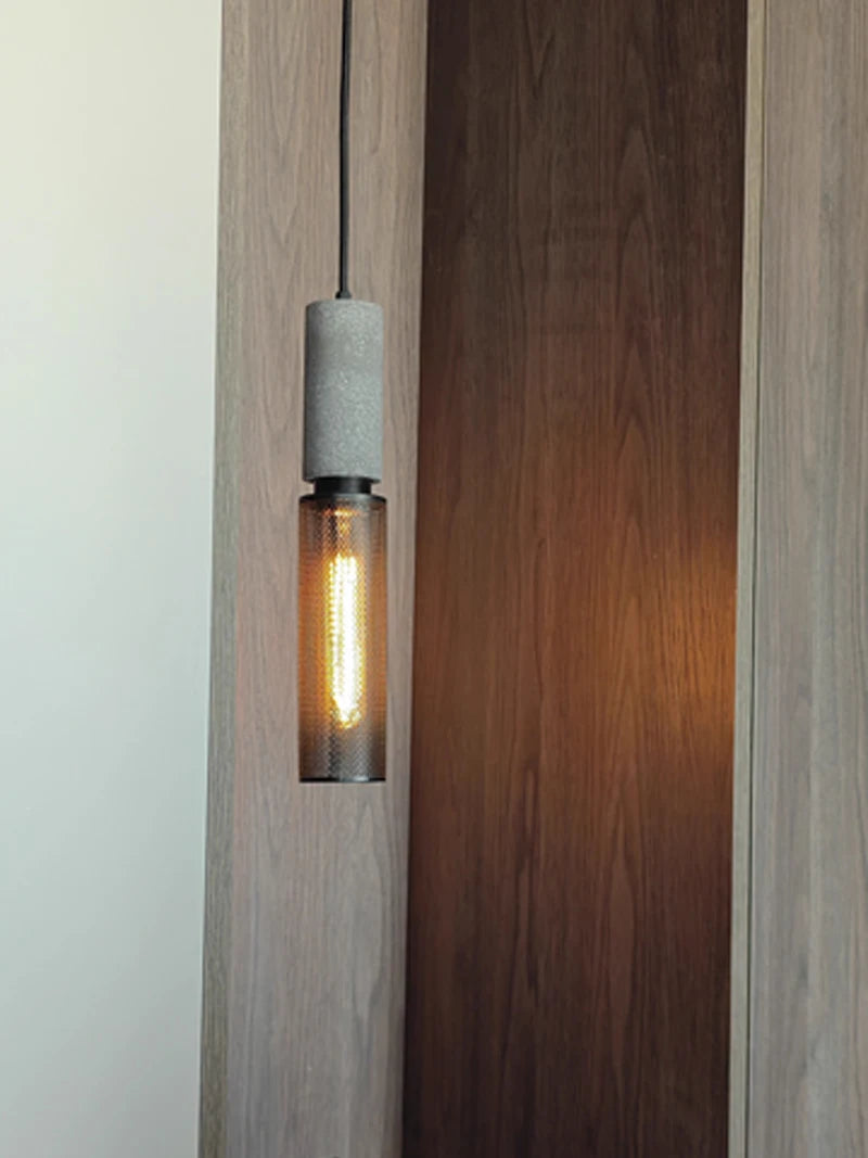 Nøordka Light Ceiling Light Fixtures Vintage Concrete Tone Pendant Light Fixture