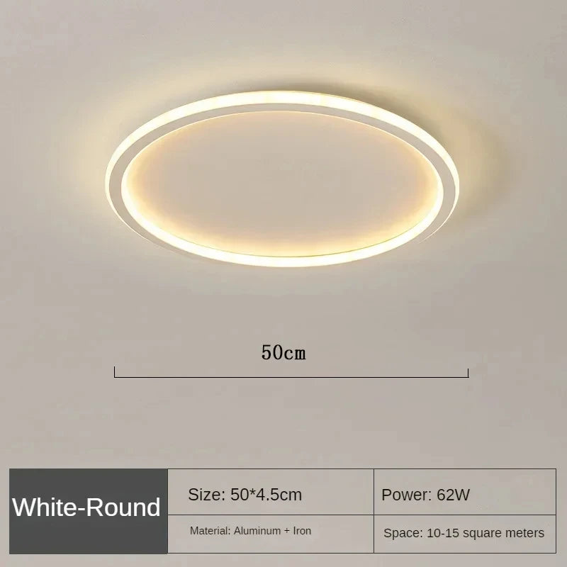 Nøordka Light Ceiling Light Fixtures White – 20″ / Warm White Modern Dimmable Circular Flush Mount Ceiling Light