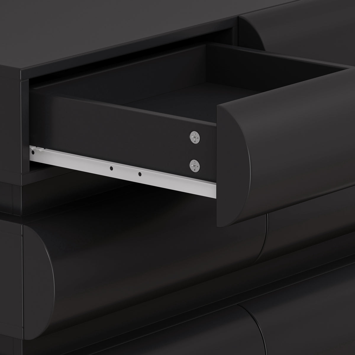 Nøordka Light Dresser Default 32" Black Handle Free Modern 8 Drawer Dresser