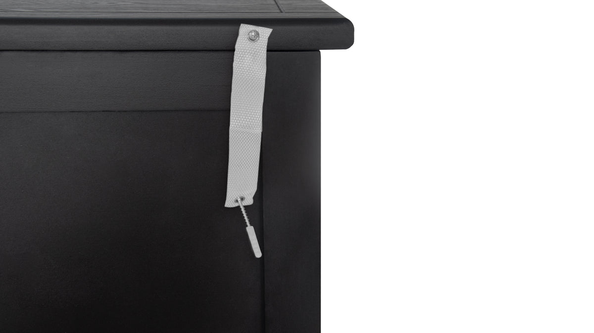 Nøordka Light Dresser Default 32" Black Hollow-Carved 3 Drawer Cabinet &amp; Dresser with Metal Handling