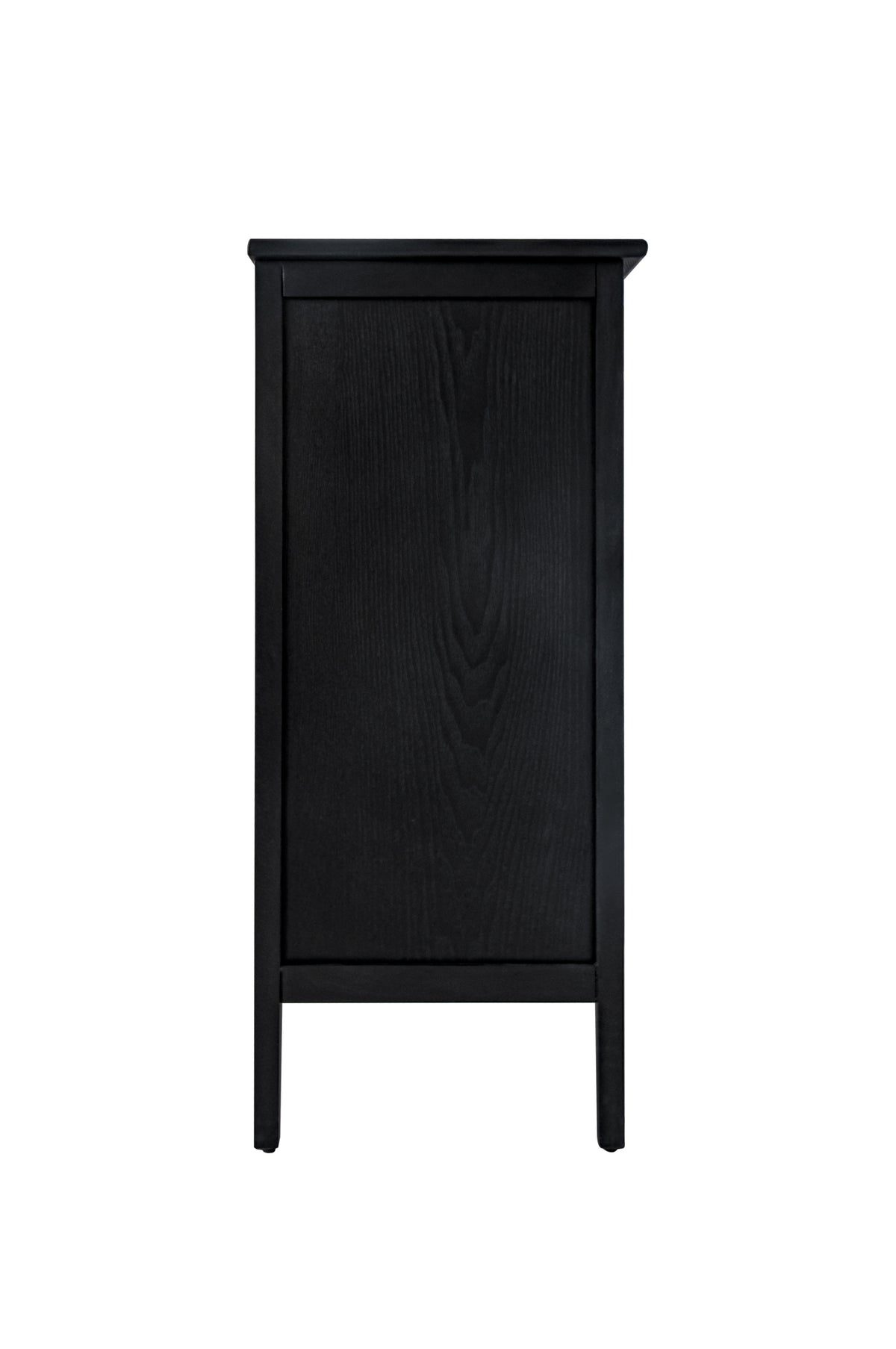 Nøordka Light Dresser Default 32" Black Hollow-Carved 3 Drawer Cabinet &amp; Dresser with Metal Handling