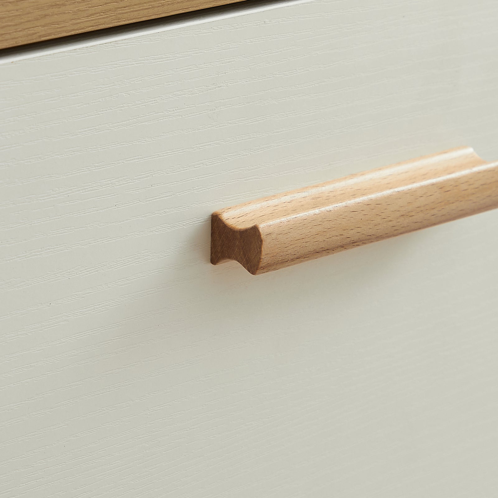 Nøordka Light Dresser Default 32" White Brown Drawer Dresser Buffet Cabinet & Sideboard