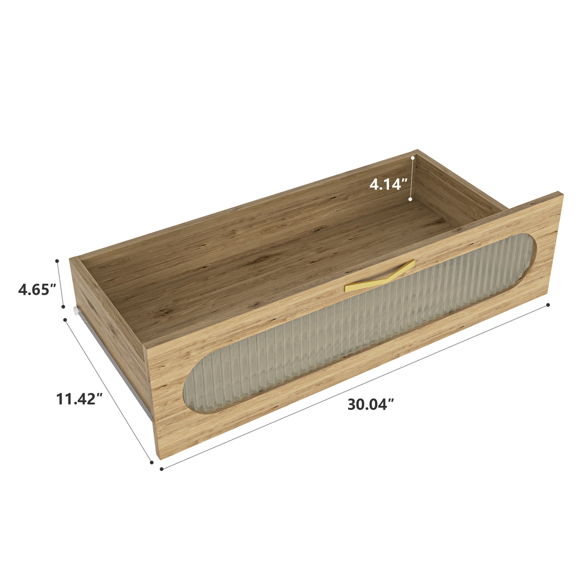 Nøordka Light Dresser Default 32" Wood 4 Drawer Dresser for Bedroom