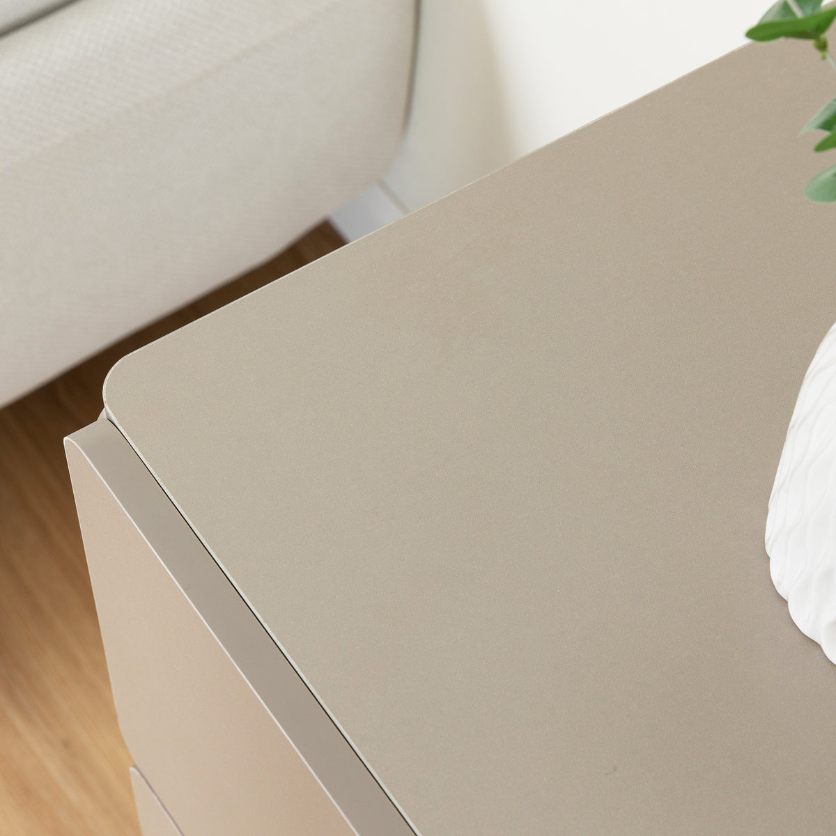 Nøordka Light Dresser Default 50" Light Gray Drawer Dresser Cabinet With Six Drawers