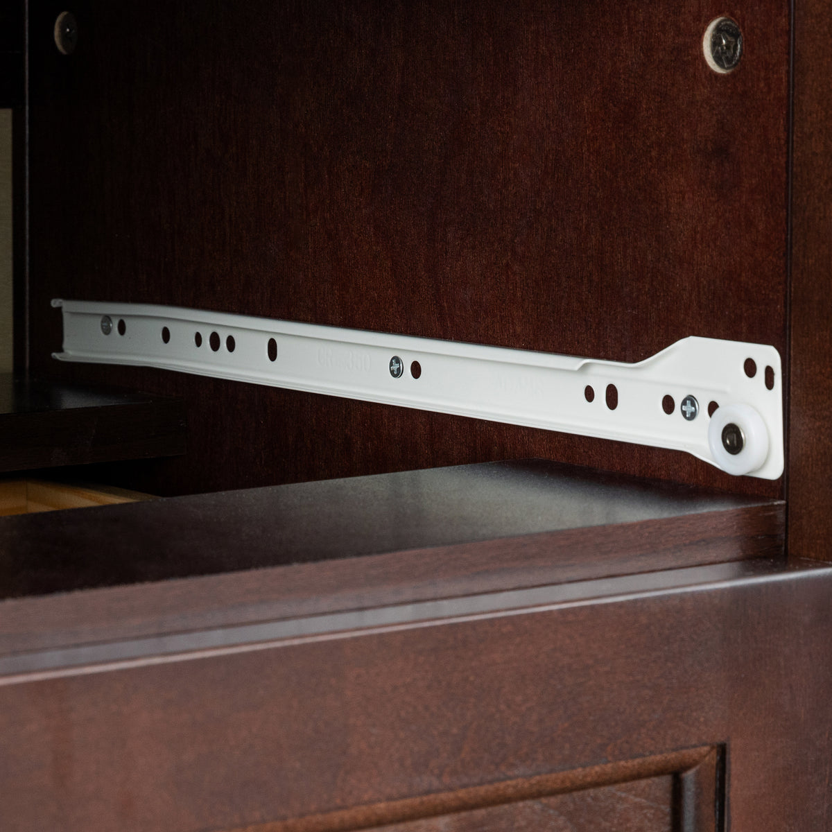 Nøordka Light Dresser Default 50" Solid Wood Auburn Buffet Server With Retro Round Handling