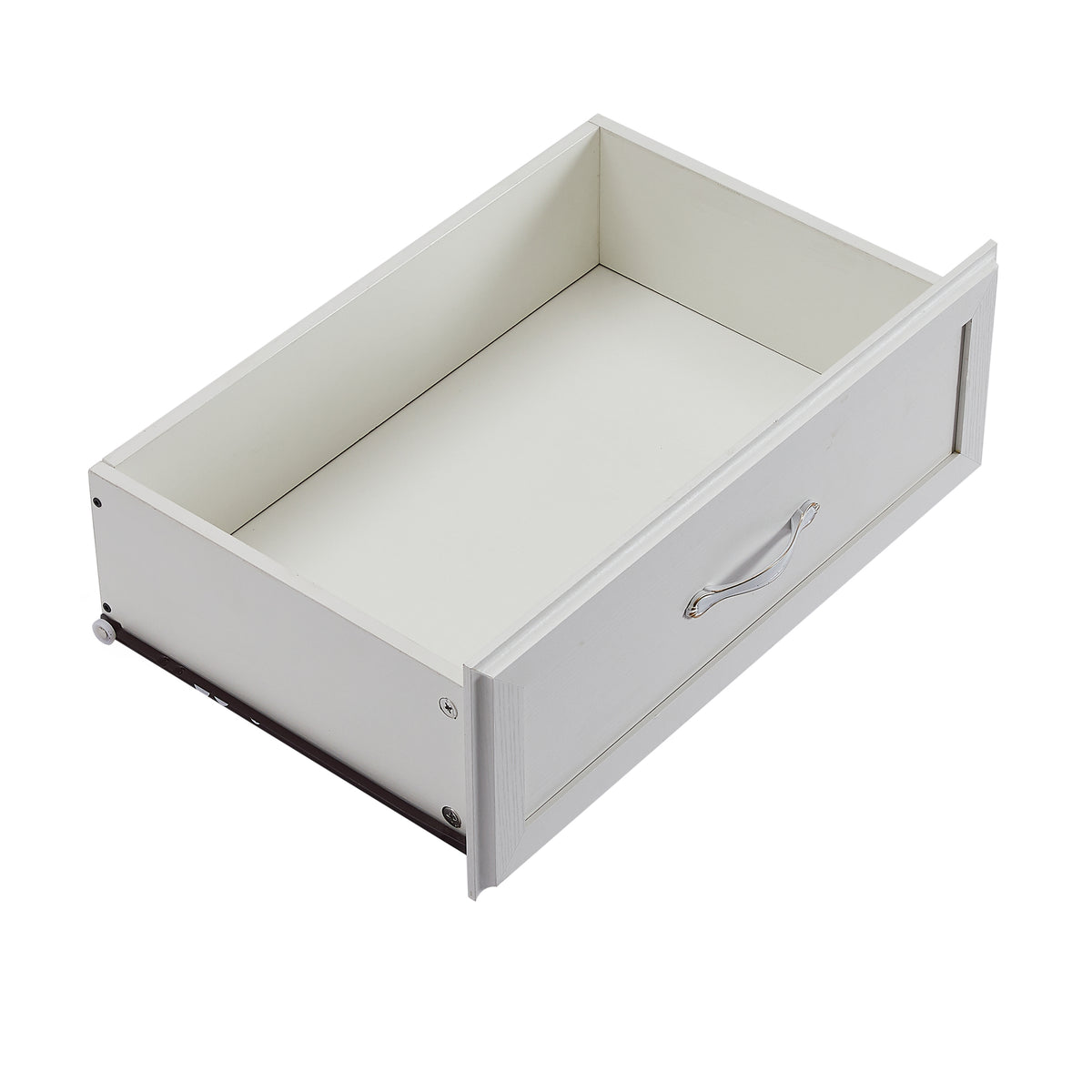 Nøordka Light Dresser Default 50" White Wood 9 Drawer Bedroom Dresser with Antique Handling