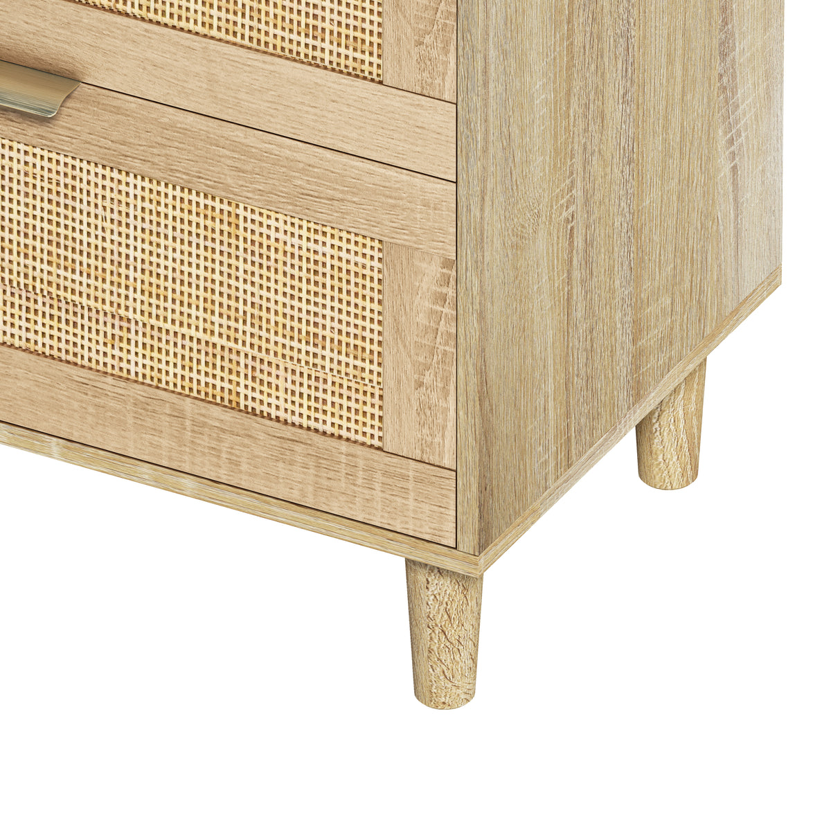 Nøordka Light Dresser Default 51" Natural Rattan 6 Drawer Dresser