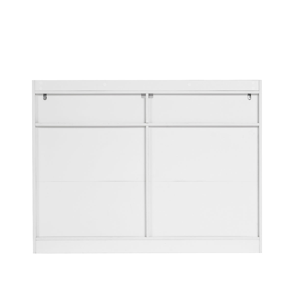 Nøordka Light Dresser Default 52" White 6 Drawer Dresser with LED Lights
