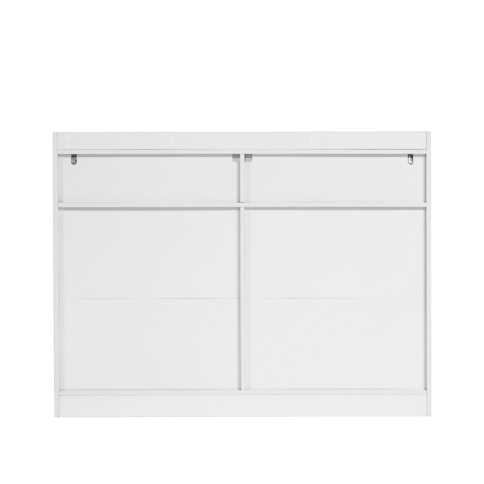 Nøordka Light Dresser Default 52" White 6 Drawer Dresser with LED Lights
