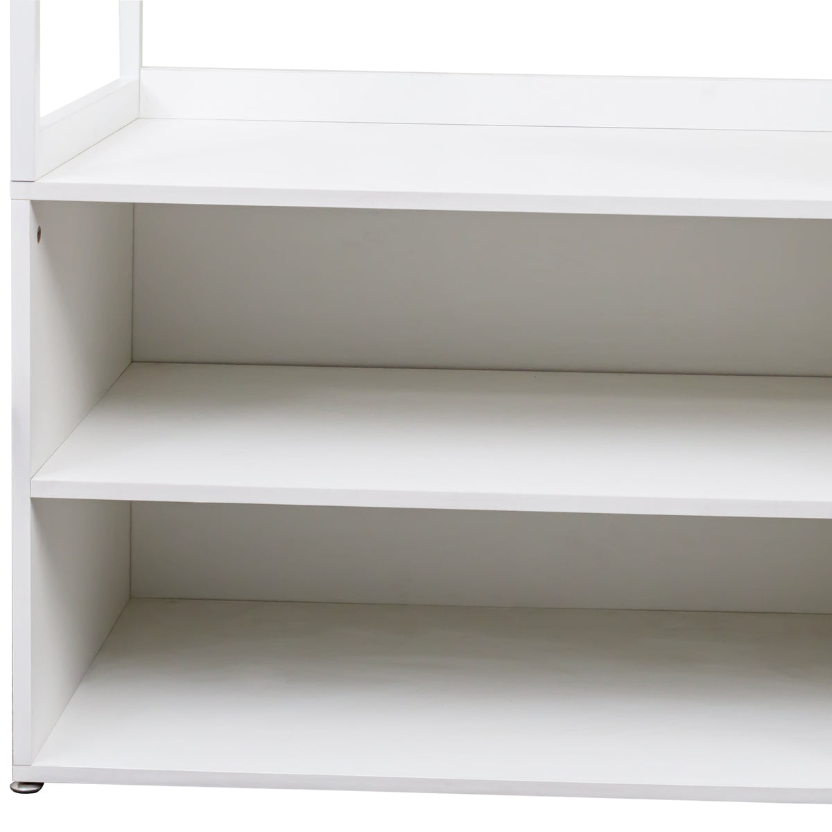 Nøordka Light Dresser Default 63" White High Wardrobe Closet with Shelves &amp; Hanging Rod