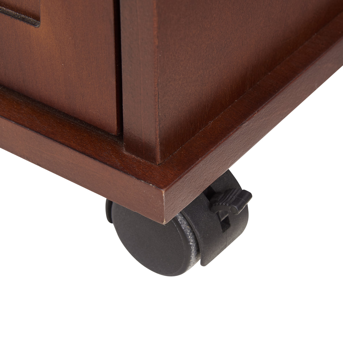 Nøordka Light Nightstand Default 13" Red Walnut Traditional End Table with Charging Station &amp; USB Ports