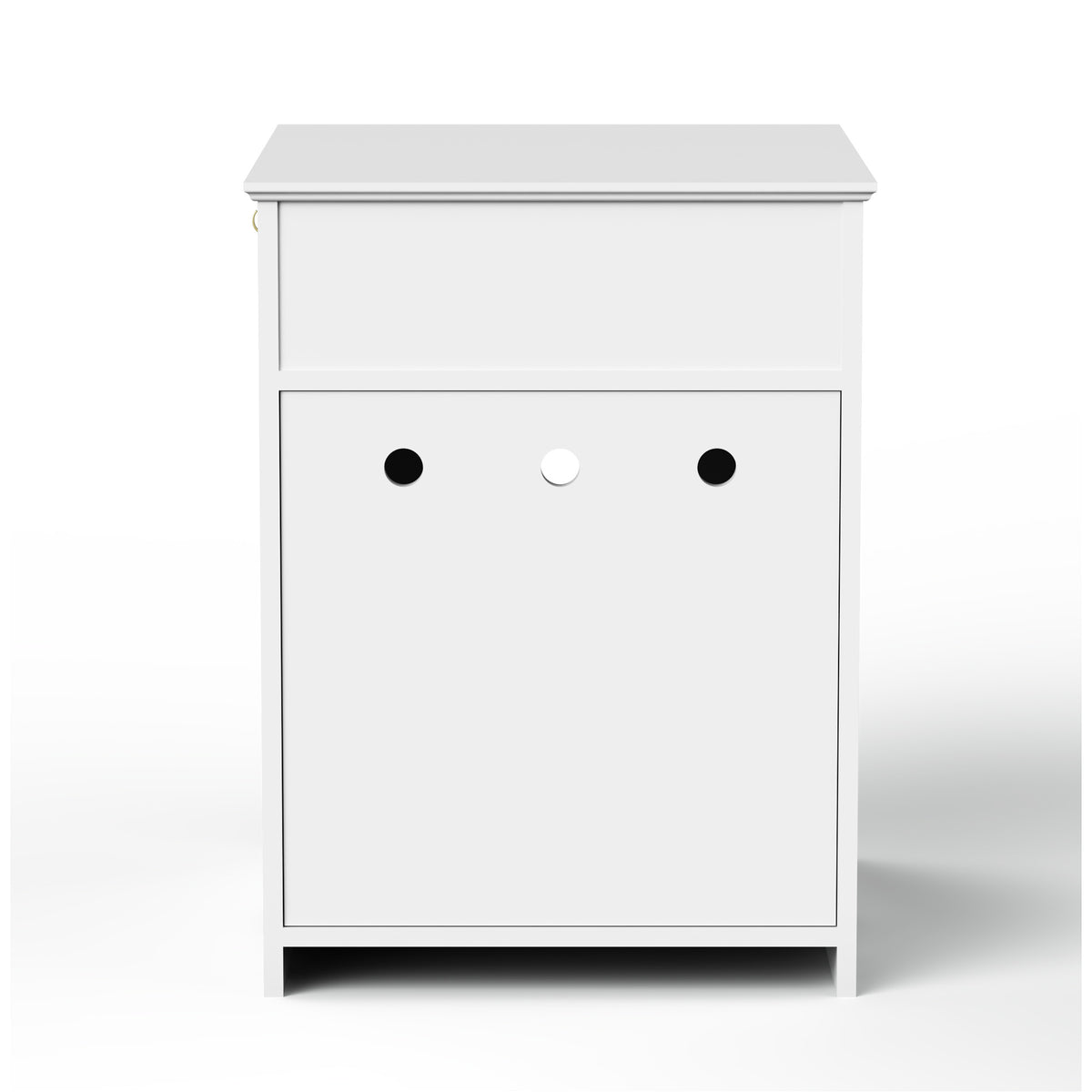 Nøordka Light Nightstand Default 20" White Wooden Pet House &amp; Cat Litter Box Enclosure with Drawer Space