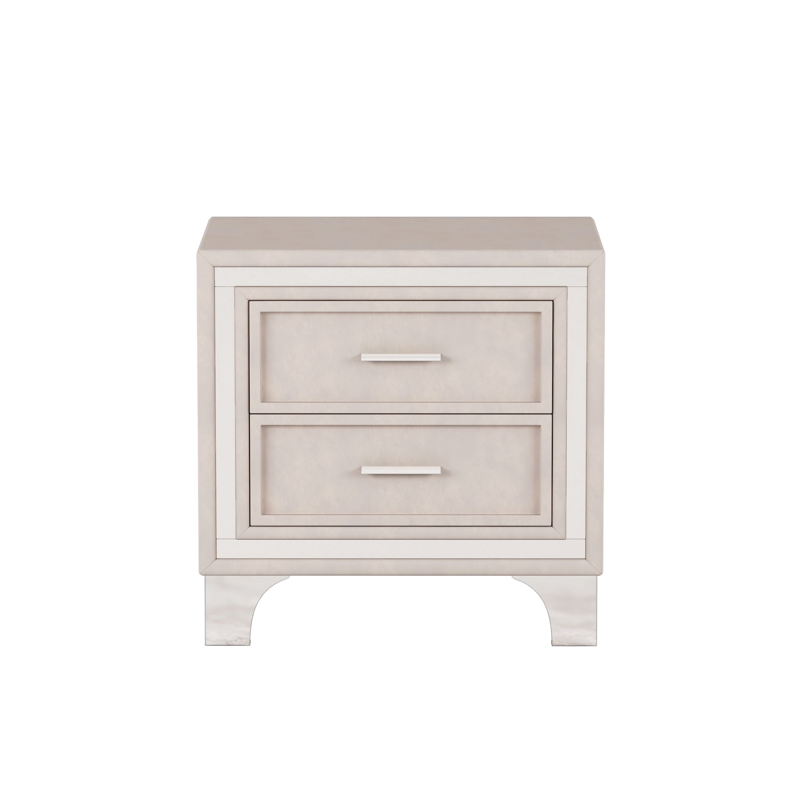 Nøordka Light Nightstand Default Beige Mid Century Modern Nightstand & Bedside Table