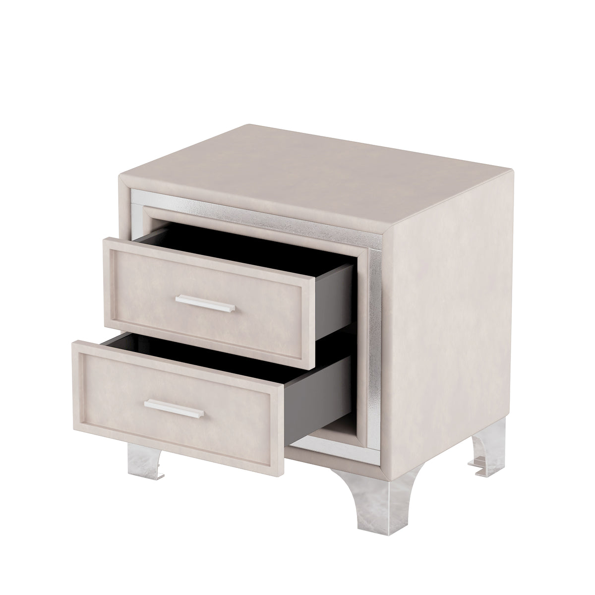 Nøordka Light Nightstand Default Beige Mid Century Modern Nightstand &amp; Bedside Table
