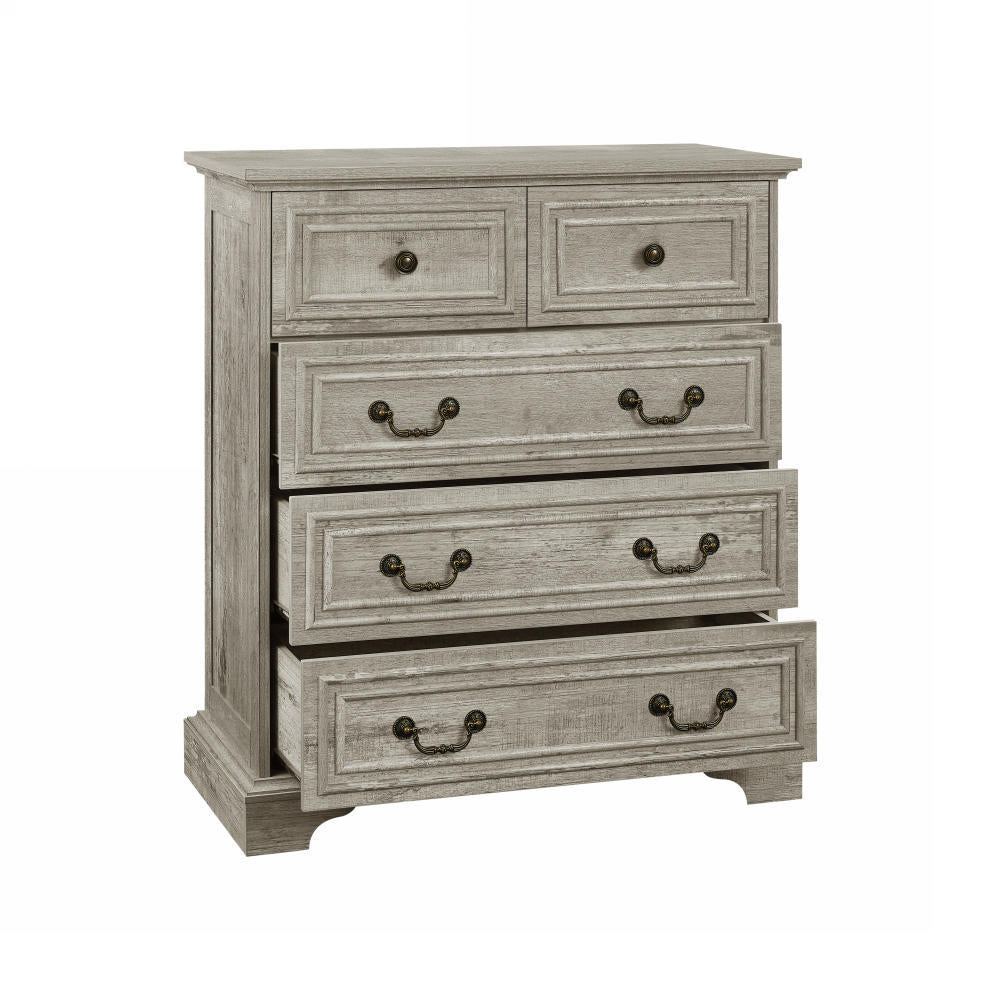 Nøordka Light Sideboard Default 32" Rustic Finish 5 Drawer Dresser