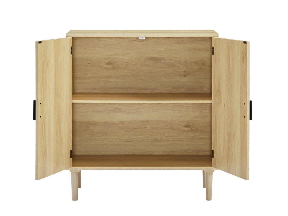 Nøordka Light Sideboard Default 35" Natural Tone Rattan Door Kitchen Cabinet