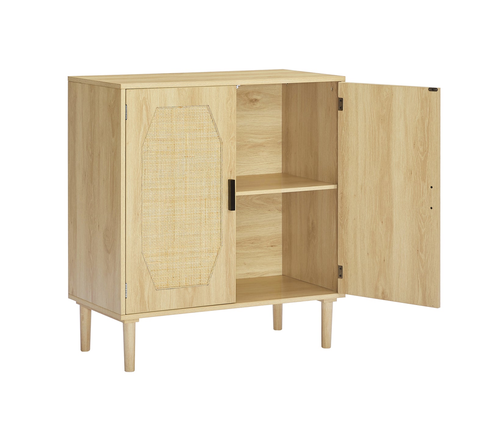 Nøordka Light Sideboard Default 35" Natural Tone Rattan Door Kitchen Cabinet