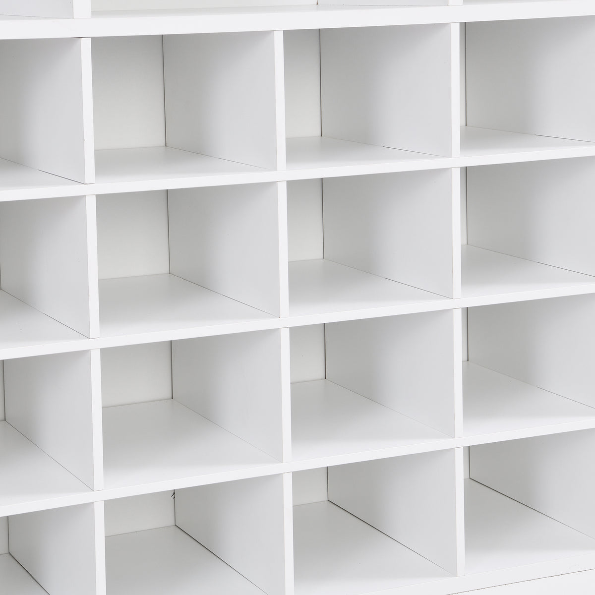 Nøordka Light Sideboard Default 45" White Sleek 24 Shoe Cubby Console