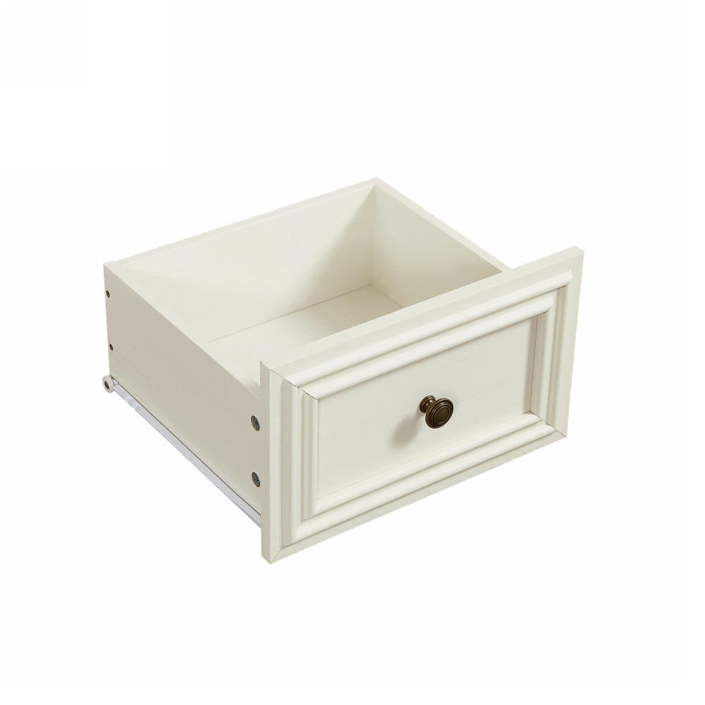 Nøordka Light Sideboard Default 50" Antique White Rustic Engineered Wood 7 Drawer Dresser