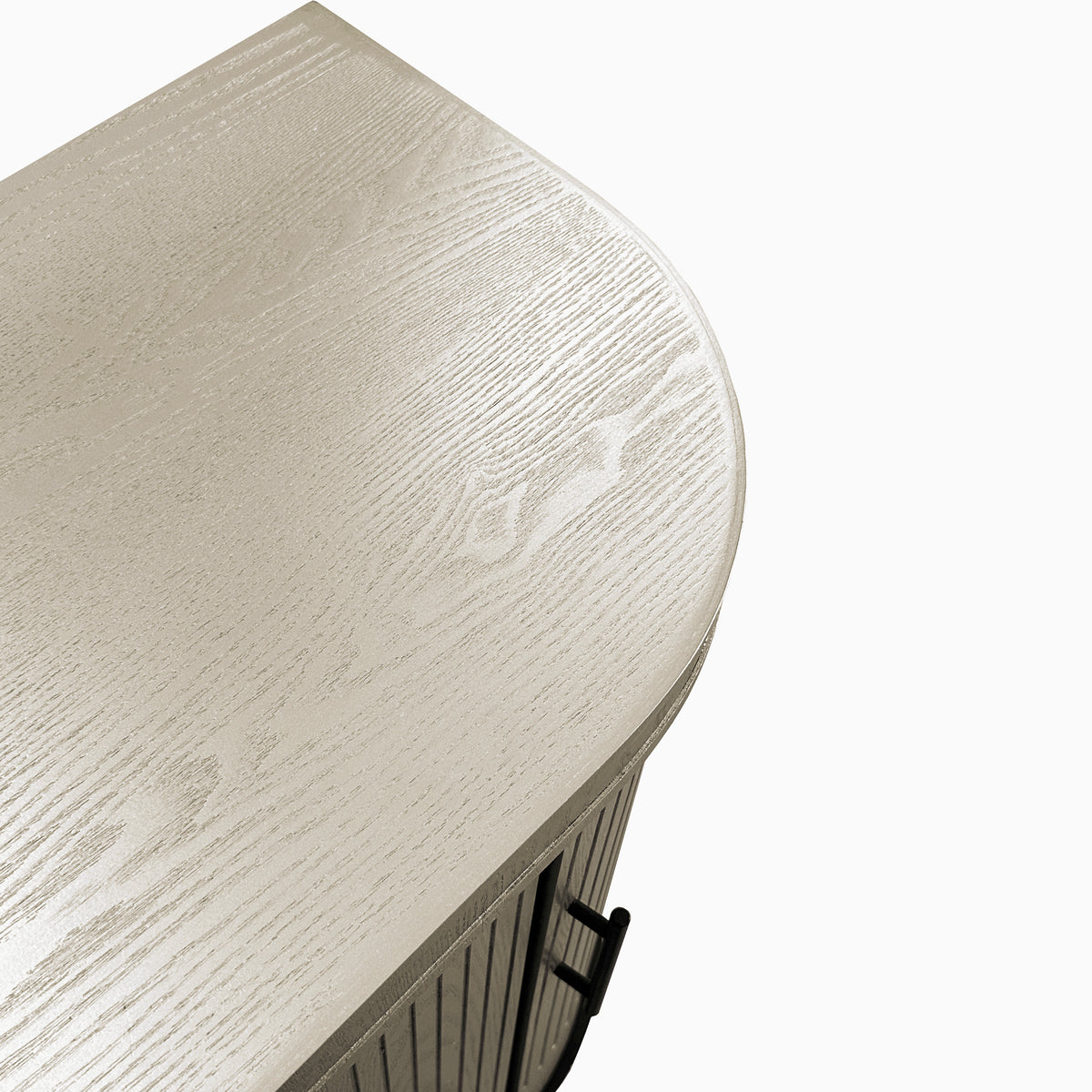 Nøordka Light Sideboard Default 50" Champagne Mid Century Modern Curved Sideboard with Adjustable Shelving