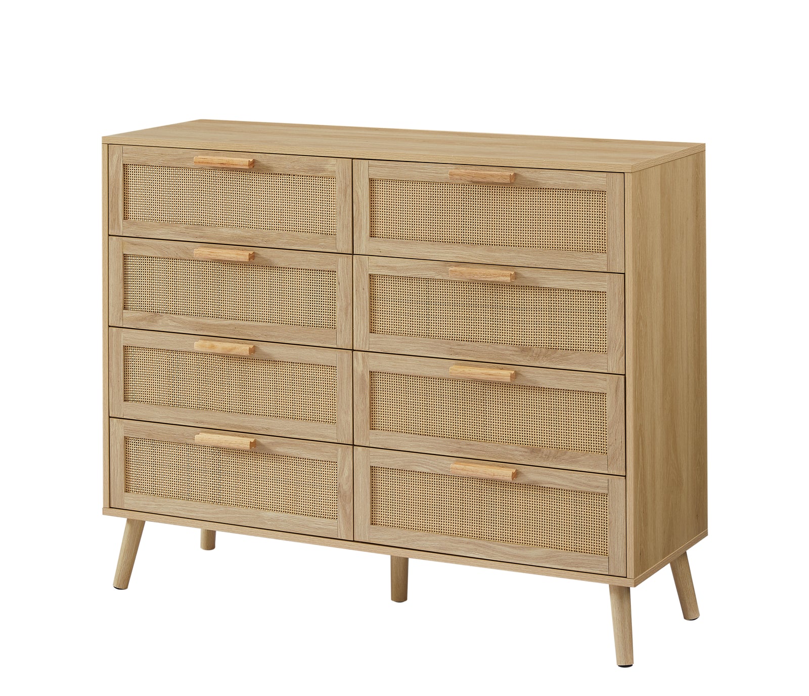 Nøordka Light Sideboard Default 50" Natural Wood Rattan Drawer Chest