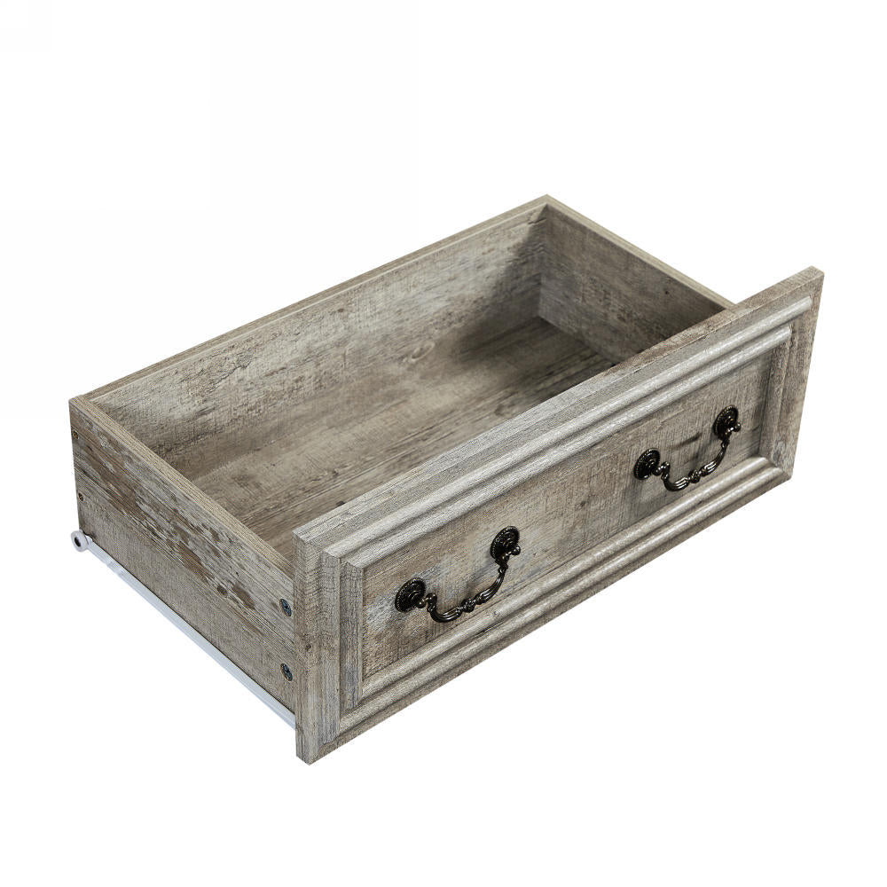 Nøordka Light Sideboard Default 50" Rustic Gray Finish Antique Style 7 Drawer Dresser