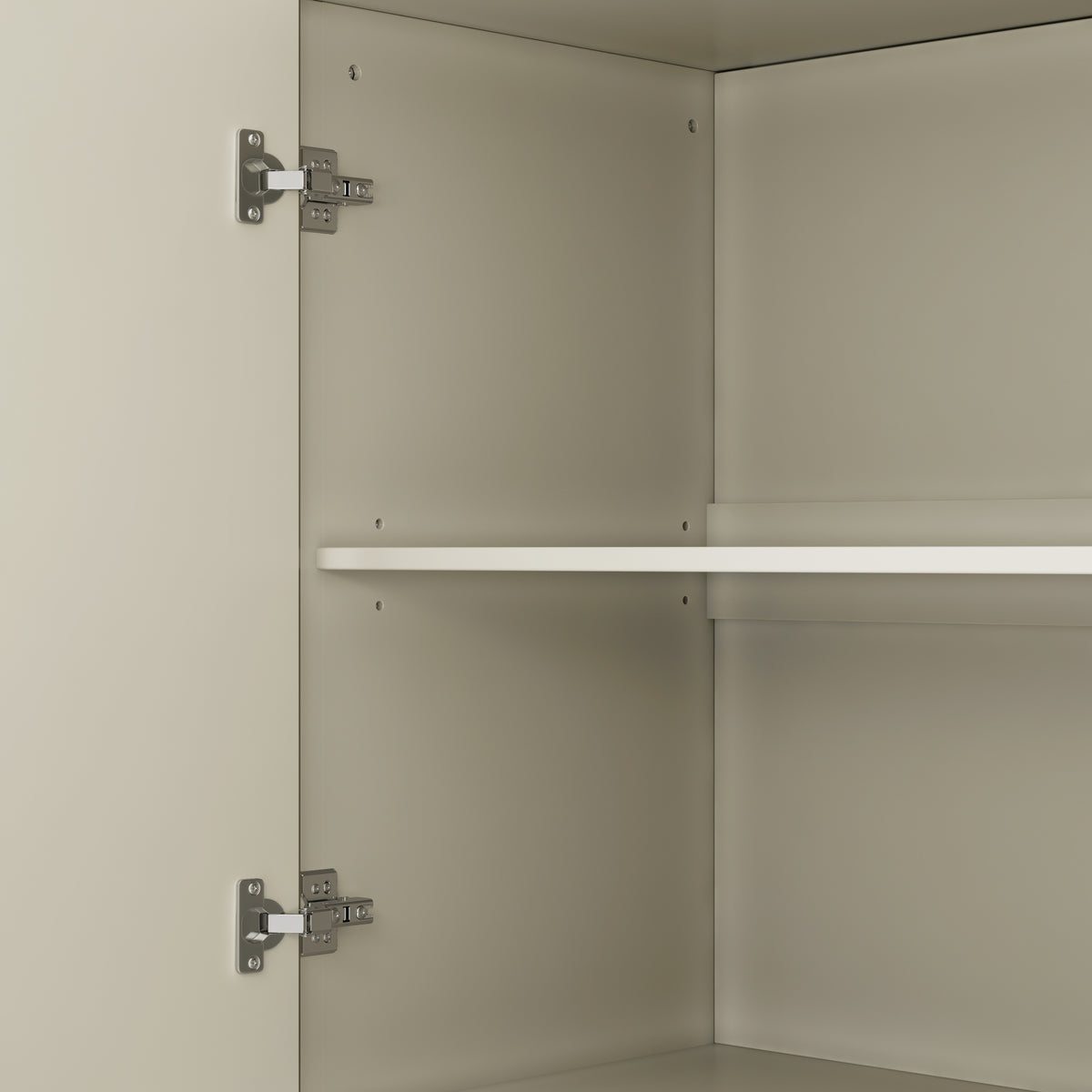 Nøordka Light Sideboard Default 60" Champagne Finish Mid Century Modern Wood Sideboard &amp; Buffet Cabinet