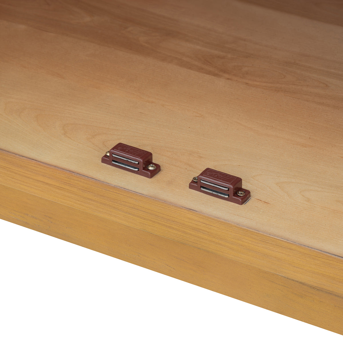 Nøordka Light Sideboard Default 60" Natural Wood 4-Door Buffet Cabinet with Glass Doors &amp; Adjustable Shelves