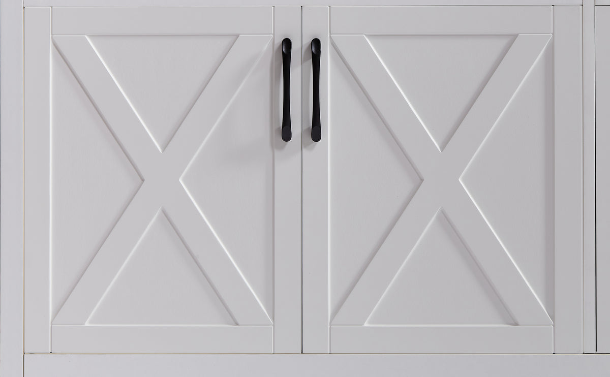 Nøordka Light Sideboard Default 61" White TV Stand &amp; Entertainment Center with Storage Space