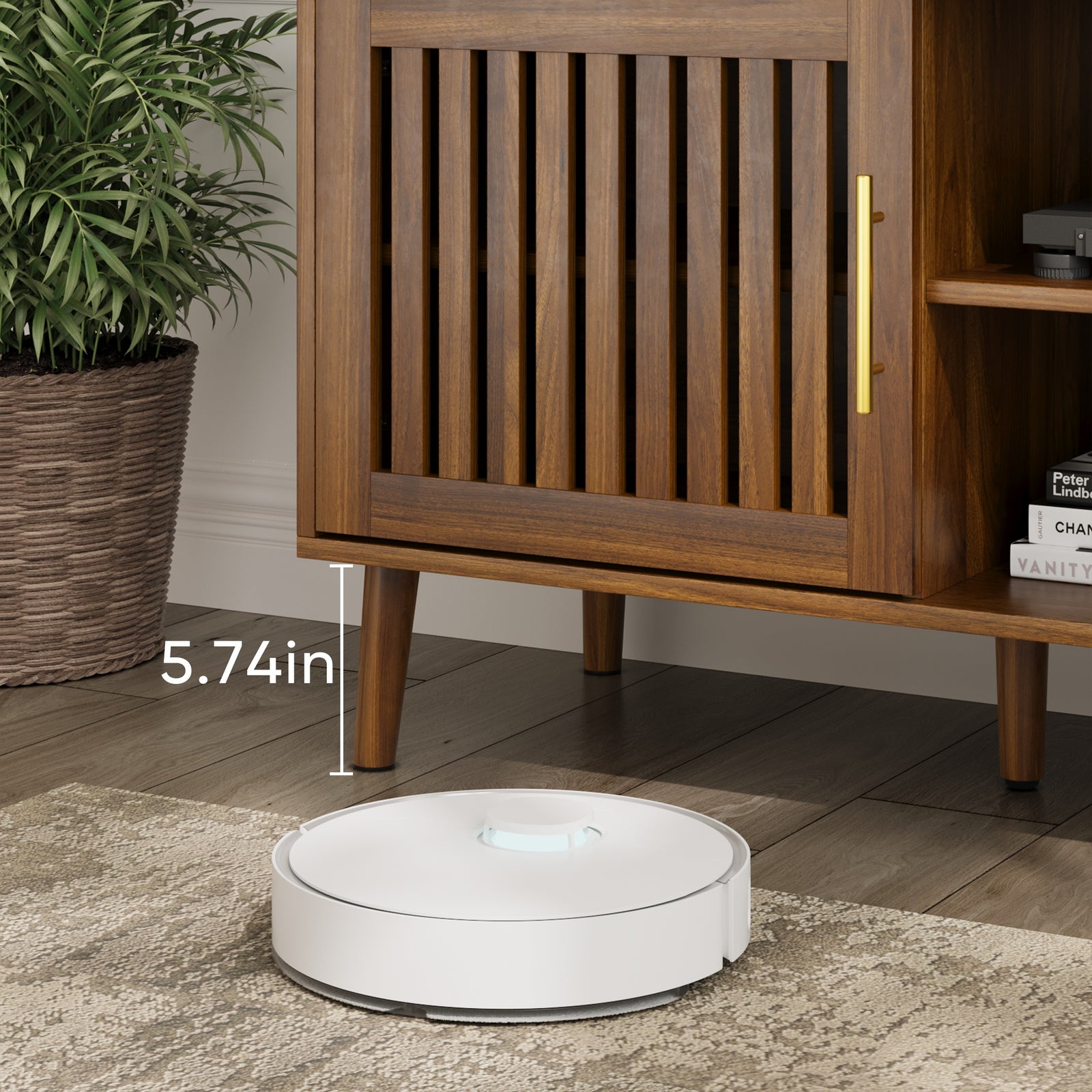 Nøordka Light Sideboard Default 63" Walnut Wood TV Stand & Entertainment Center for 55 to 70 Inch TVs