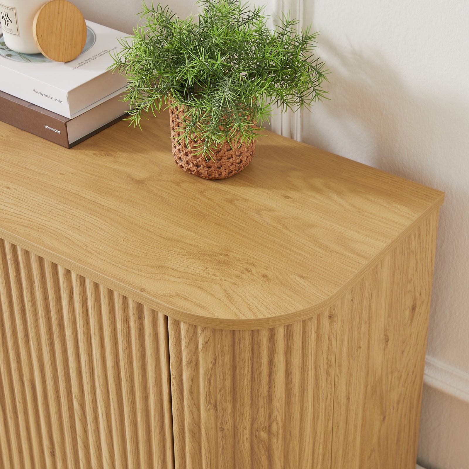 Nøordka Light Sideboard Default 64" Neutral Tone Contemporary Wooden Sideboard & TV Stand