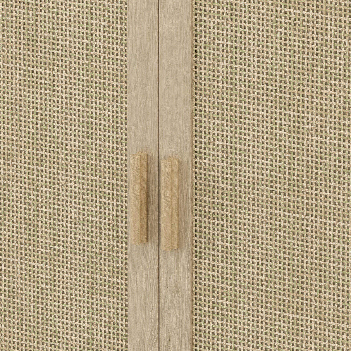 Nøordka Light Sideboard Default 70" Rattan Buffet Cabinet With Adjustable Shelving