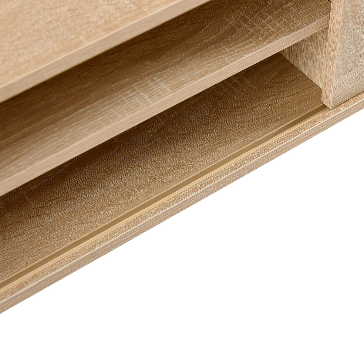 Nøordka Light TV Stand Default 55" Solid Wood Rattan TV Stand With Double Sliding Doors