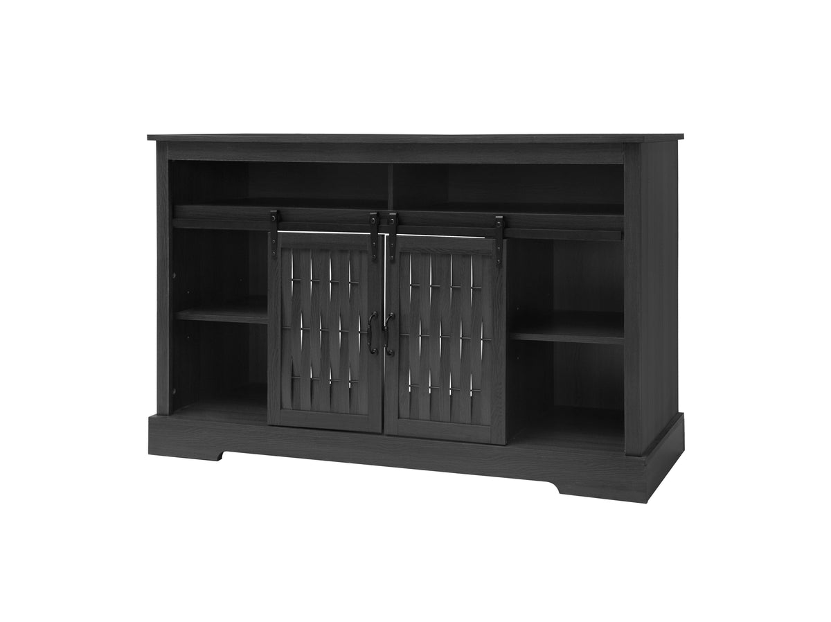 Nøordka Light TV Stand Default 60" Dark Gray Fireplace TV Stand for TVs Up to 65" with 23" Electric Fireplace