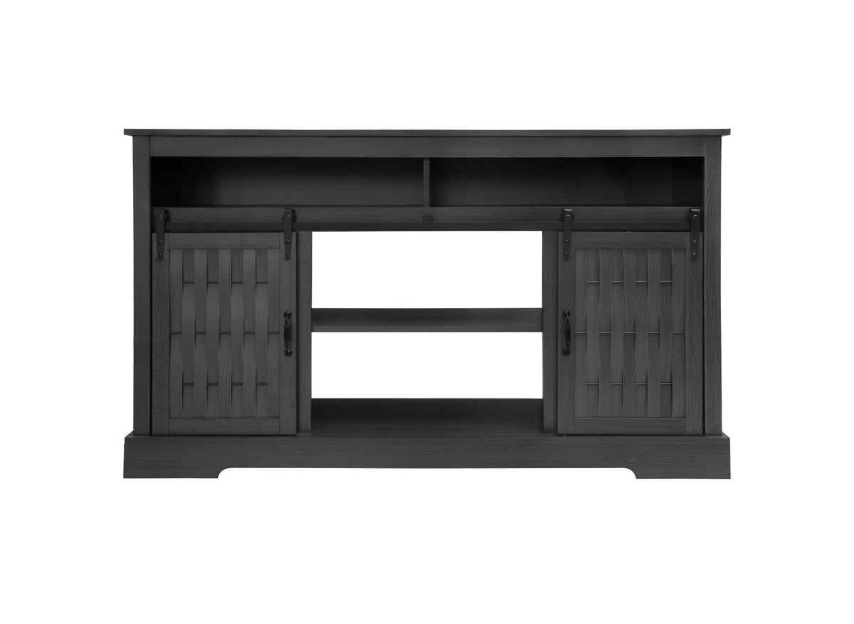 Nøordka Light TV Stand Default 60" Dark Gray Fireplace TV Stand for TVs Up to 65" with 23" Electric Fireplace