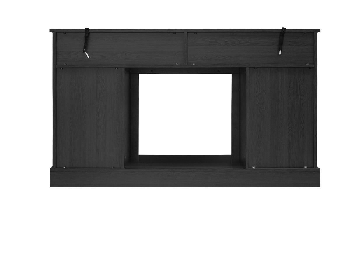 Nøordka Light TV Stand Default 60" Dark Gray Fireplace TV Stand for TVs Up to 65" with 23" Electric Fireplace