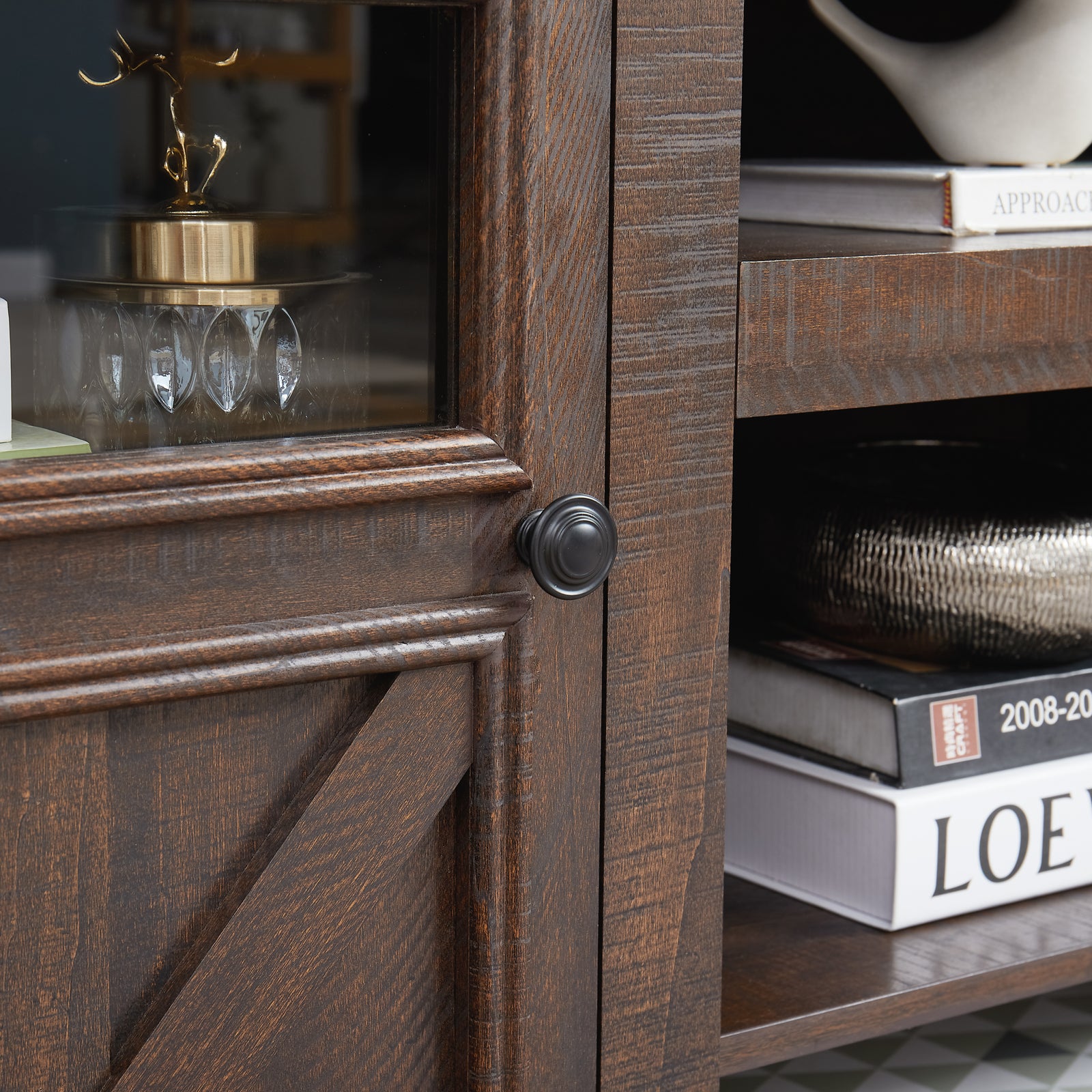 Nøordka Light TV Stand Default 60" Espresso Barn Inspired TV Stand & Cabinet