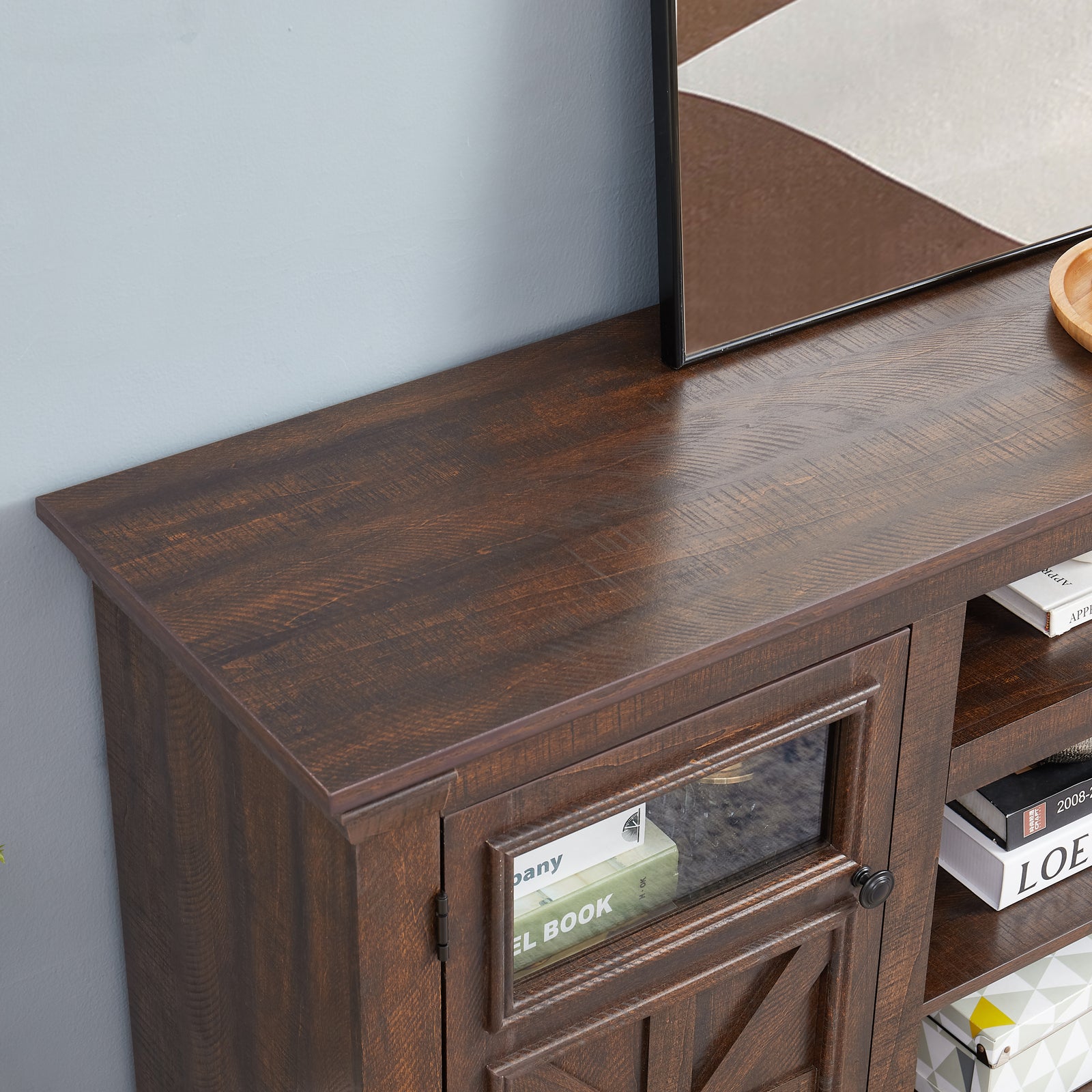 Nøordka Light TV Stand Default 60" Espresso Barn Inspired TV Stand & Cabinet