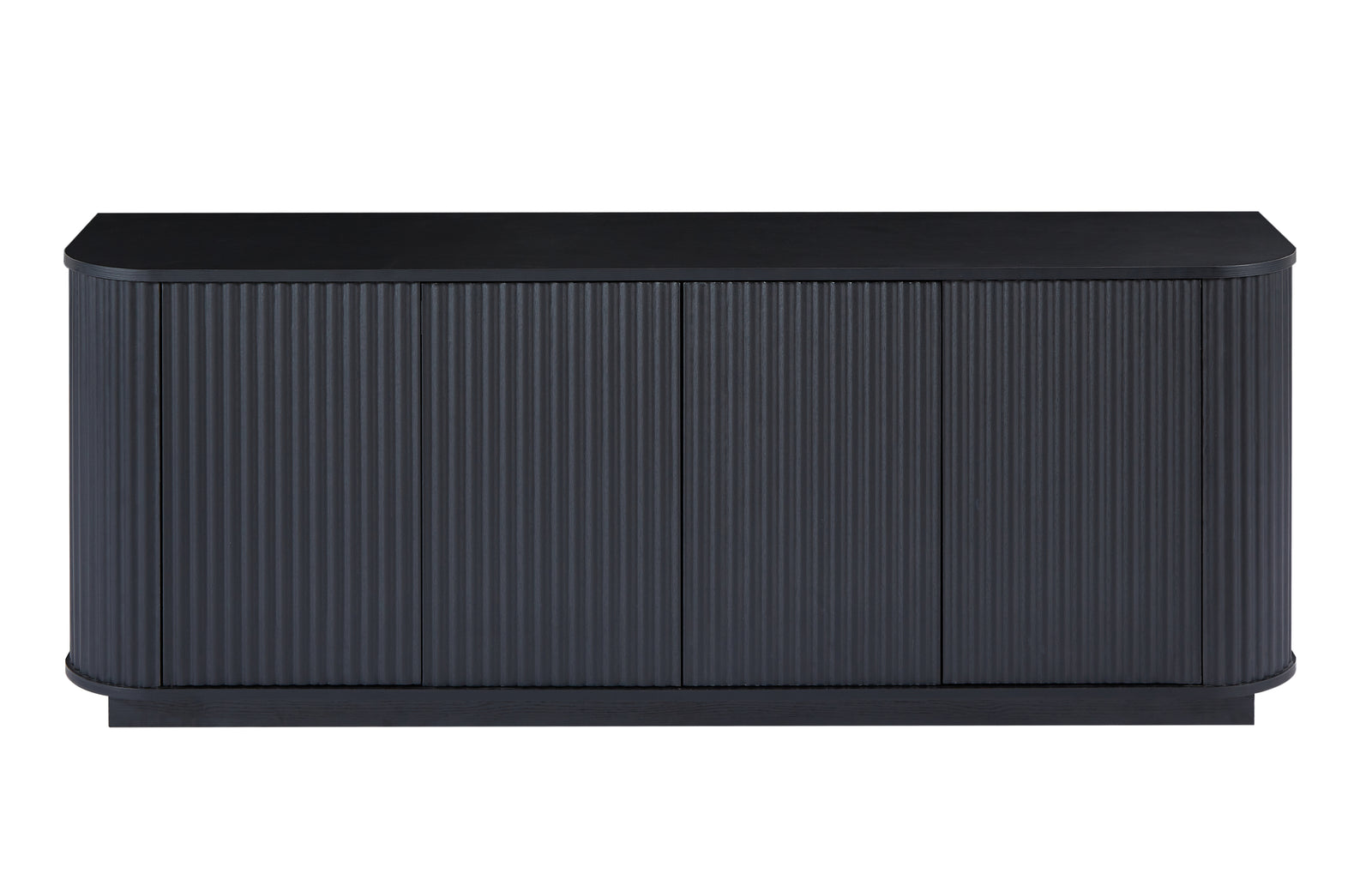 Nøordka Light TV Stand Default 64" Contemporary Wooden TV Stand & Sideboard with Waved Carving