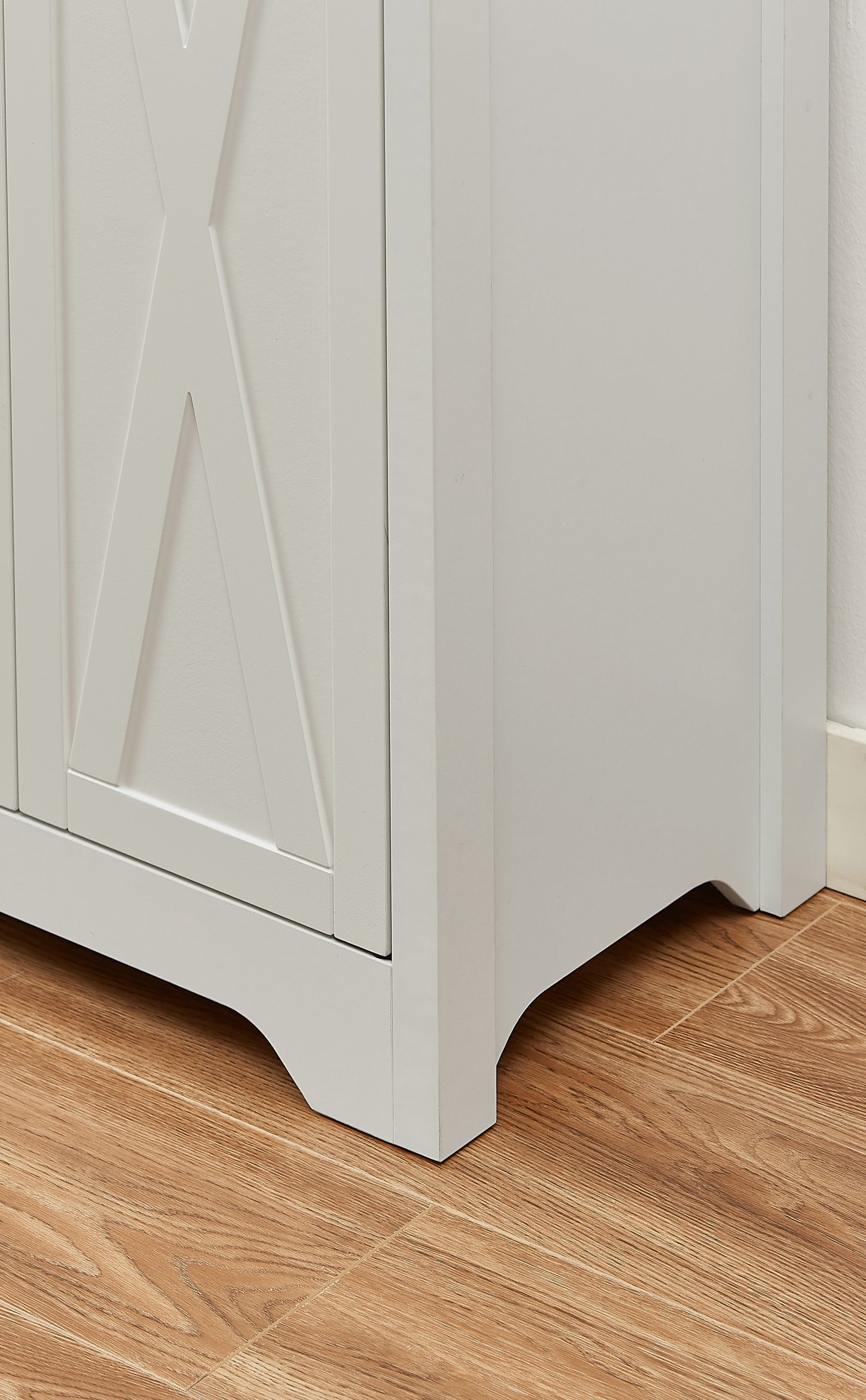 Nøordka Light TV Stand Default 66" White Multifunctional TV Stand & Cabinet Combination Wall Unit