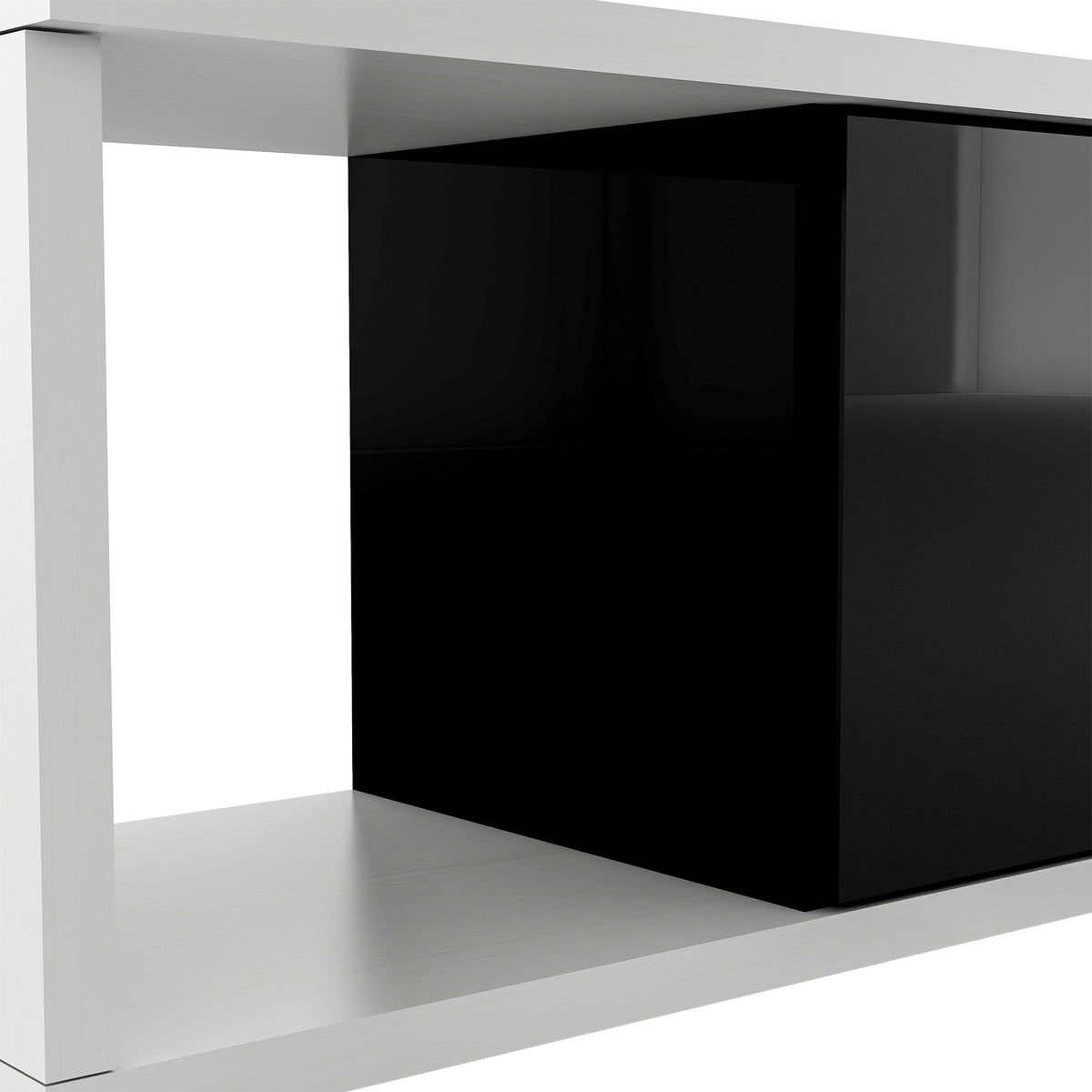 Nøordka Light TV Stand Default 70 - 100" Two Tone Extendable Mid Century Modern TV Stand for up to 80" TVs