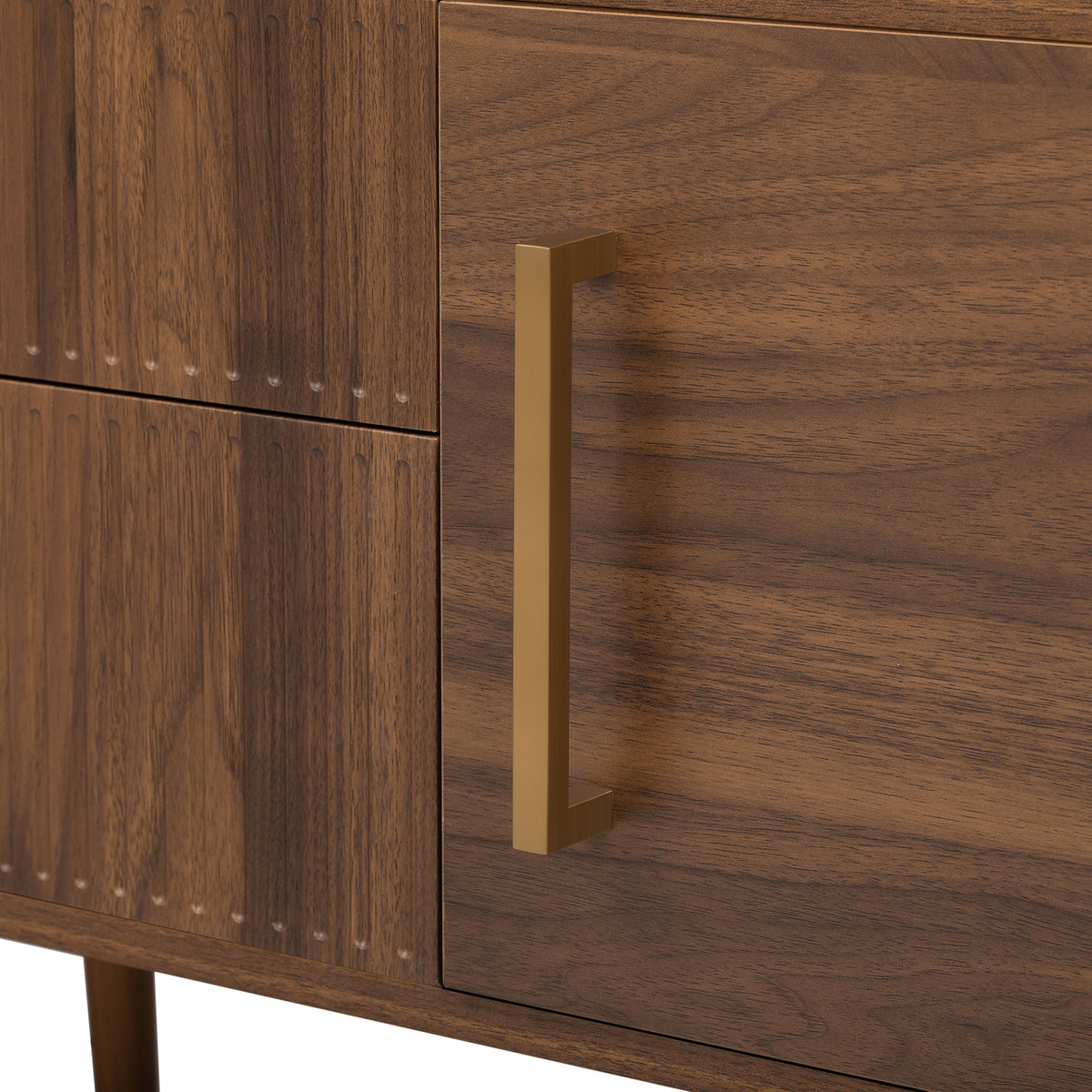 Nøordka Light TV Stand Default 70" Solid Wood Walnut Mid Century Modern TV Stand for TVs up to 80"