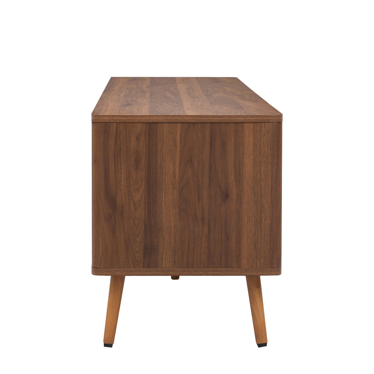 Nøordka Light TV Stand Default 70" Solid Wood Walnut Mid Century Modern TV Stand for TVs up to 80"