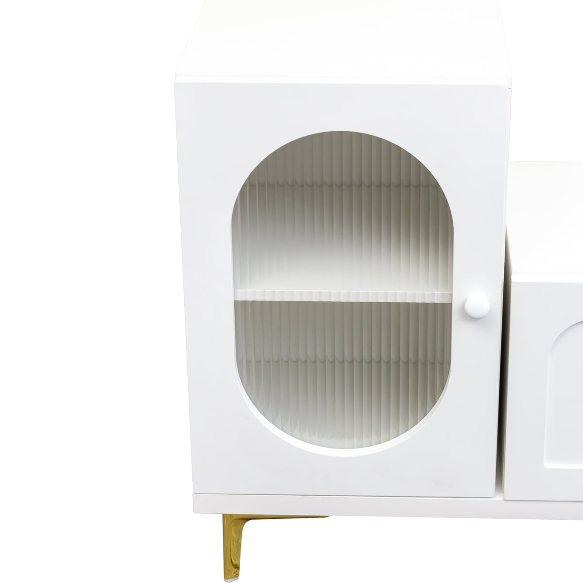 Nøordka Light TV Stand Default 70" White Wood Extendable TV Stand &amp; Entertainment Center