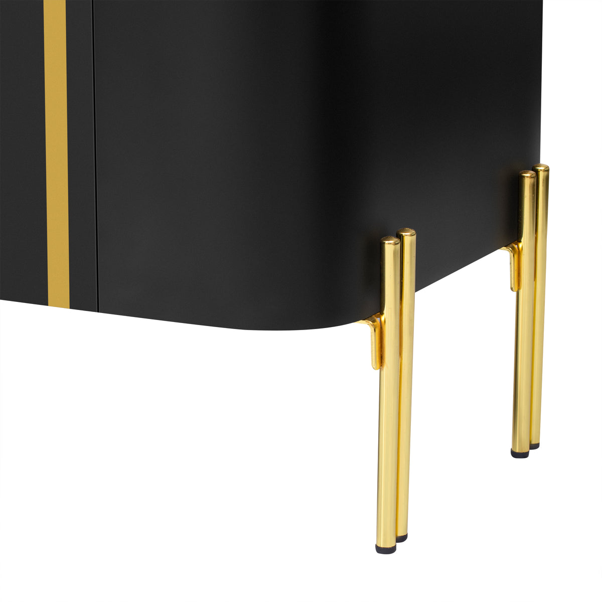 Nøordka Light TV Stand Default 75" Black TV Stand for TVs up to 80"