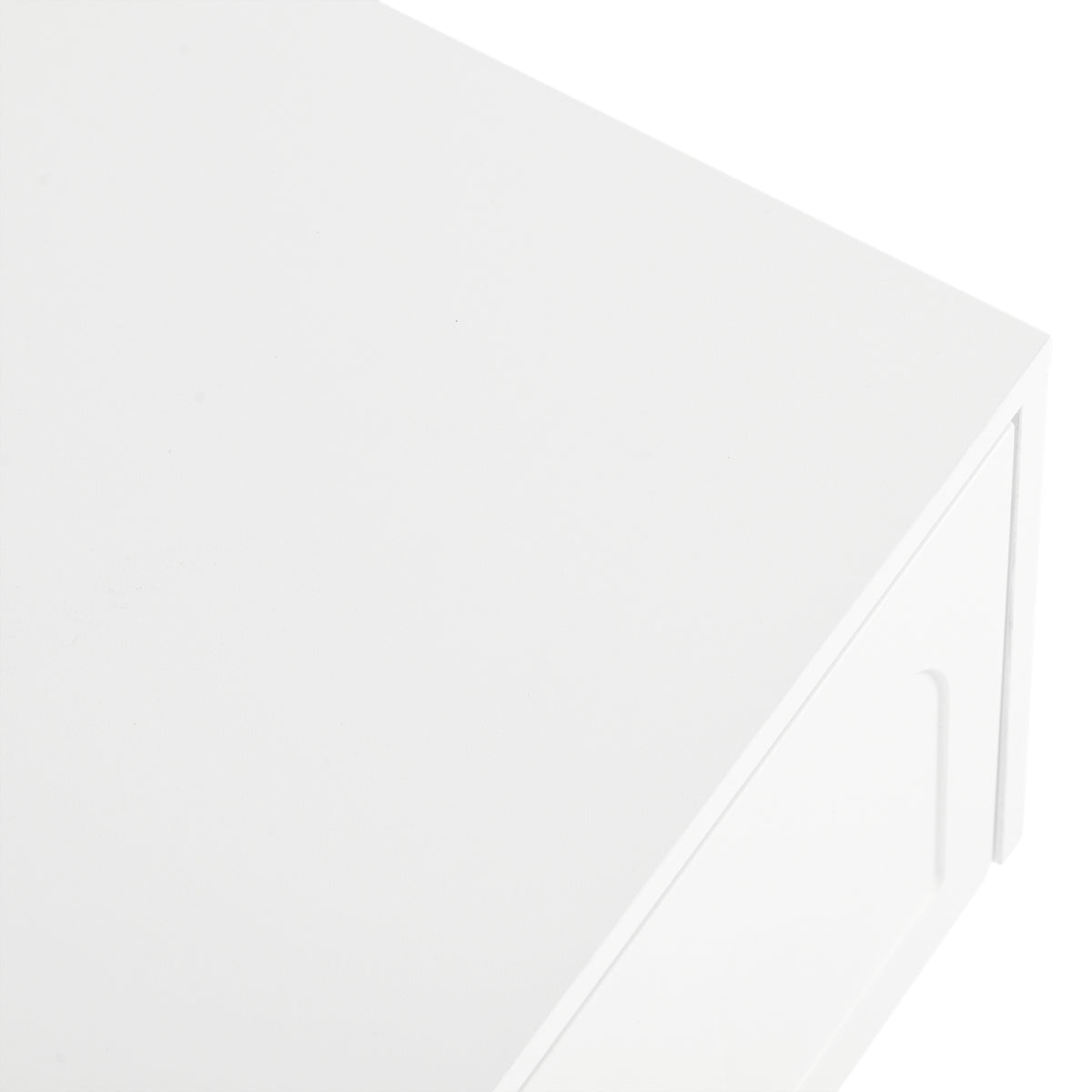 Nøordka Light TV Stand Default 90" White TV Stand with LED & Fluted Glass for TVs Up to 95"