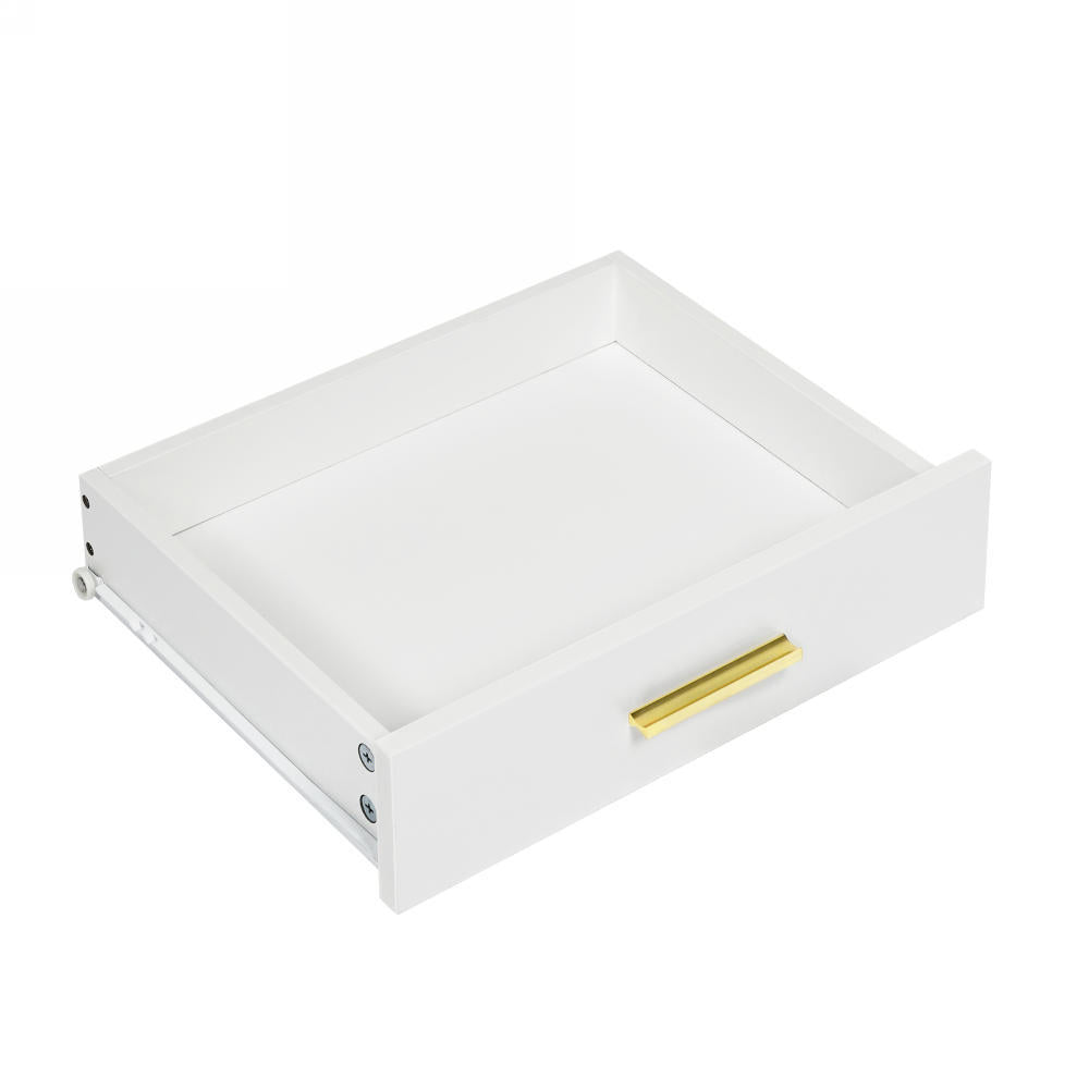 Nøordka Light Vanity Default 36" White Mid Century Modern 8-Drawer Dresser