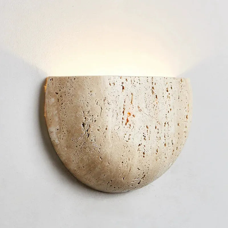 Nøordka Light Wall Light Fixtures 3000K Yellow Cave Stone Wall Lamp Light Fixture