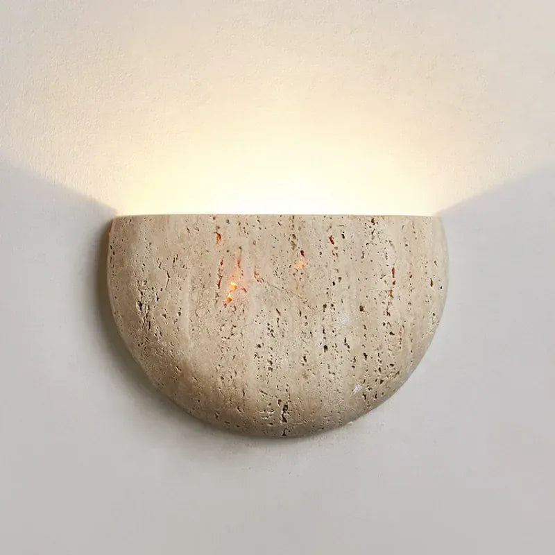 Nøordka Light Wall Light Fixtures 3000K Yellow Cave Stone Wall Lamp Light Fixture